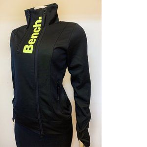 Bench Zip up Athletic Black / Green Jacket Medium